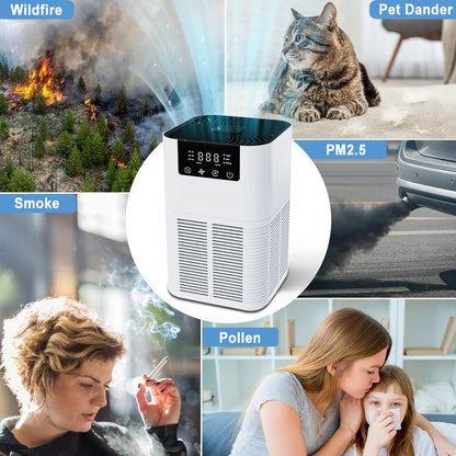 Portable HEPA Air Purifier for Home & Pets