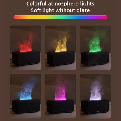 Flame Aromatherapy Humidifier with LED Lights